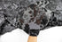 Black and White Floral Checkered Light Weight Woven Burnout Designer Fabric by the yard